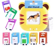 Czytnik Kart Do Nauki Słówek Niemiecki Zabawka Edukacyjna Fiszki