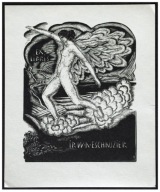 *KP* Mrożewski Stefan (4) Ex libris IR. W.A. Eschauzier, X2, 1949