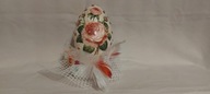 Pisanka jajko 15cm zdobiona ręcznie decoupage DJ8