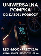 SUITU – Przenośny kompresor 12V z LED UNIWERSALNA POMPKA DO KAŻDEJ PODRÓŻY