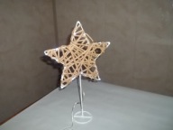 GWIAZDA ŚWIECĄCA WIKLINA PAPIEROWA METALOWY 35CM