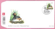 Belgia 2006, FDC st.Andenne, ptaki perkoz zausznik