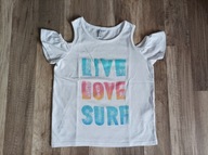 Koszulka NAPISY odkryte ramiona Y.D. 134