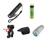 WYPRZEDAŻ !!! LATARKA ROWEROWA ZESTAW NA ROWER CONVOY S2+ T6-4C NCR 18650