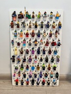 UCHWYT PODSTAWKA do tablic Sadis IKEA na Mini Figurki LEGO Białe 50 szt
