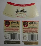 ETYKIETA PIWO BROWAR BRANIEWO - KRAWATKA I KONTRY NA SZTUKI