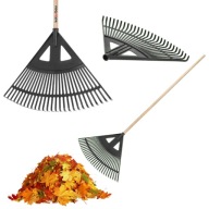 GRABIE OGRODOWE WACHLARZOWE DO LIŚCI TRAWY SOLIDNE MOCNE DŁUGIE 58x 150cm