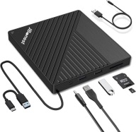 DA205 Zewnętrzny napęd CD/DVD USB 3.0 USB-C czytnik SD/TF nagrywarka DVD