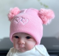 Grube czapeczki zimowe dla noworodków 0-12m