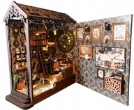 BOOK NOOK LED MINIATUROWY DOMEK PUZZLE 3D DIY MAGICZNY ŚWIAT