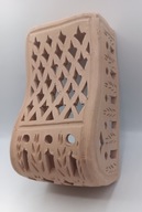 Terakotowy świecznik - ażurowy lampion Kinkiet na świece z Tunezji śliczny