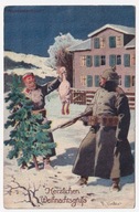 Żołnierze Niemcy choinka kaczka Humor ok.1915r. K. Wimer