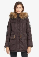 KHUJO VICENZA KURTKA DAMSKA MARKOWA PARKA 889 ZŁ KAPTUR ZIMOWA LOGOWANA S