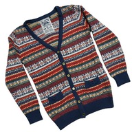 SWETEREK DZIEWCZECY ŚWIĄTECZNY R.140__TU