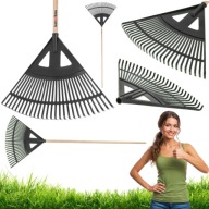 GRABIE WACHLARZOWE PLASTIKOWE DO LIŚCI DO TRAWY TRAWNIKA OGRODOWE