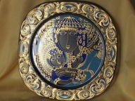 Rosenthal Bradex Talerz ikona kolekcjonerska szkło kryształ Bjorn Wiinblad