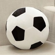 piłka pluszowa biało/czarna