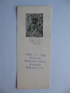 MATKA BOŻA CZĘSTOCHOWSKA JASNA GÓRA stary ŚW. OBRAZEK-RELIKWIA