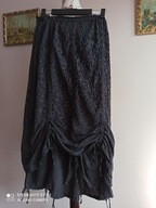 MASAI długa spódnica z lnem marszczenia xl-36/38