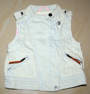 H&M bezrękawnik jeansowy, rozm. 92