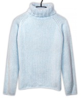 NEXT * SWETER melanż GOLF pastel błękit * M-L
