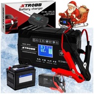 Prostownik do Akumulatorów 12V i 24V Samochodowy Automatyczny Szybki LCD