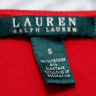 Bluzka Polo Ralph Lauren Wiskoza ozdobne wstawki rozm. S