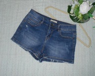 DENIM Krótkie spodenki jeansowe vintage dziury 40 L#35