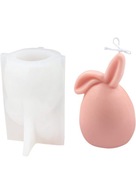 Foremka forma silikonowa do świec, mydełek, gipsu jajko zając 3D