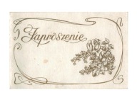 Zaproszenie na wesele 1983 rok PRL Unikat !!