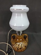 Stara lampa ceramiczna z PRL-U