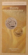 FOLDER NBP DO MONETY 2 ZŁ i 10 ZŁ 2005 DZIEJE ZŁOTEGO - ŻAGLOWIEC, POLSKI