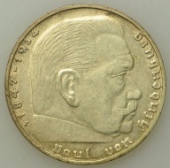 III Rzesza - 2 marki 1937 J - srebro 625