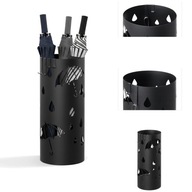 STOJAK NA PARASOLE METALOWY CZARNY PARASOLNIK DO DOMU NA PARASOL