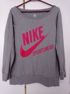 NIKE WYJĄTKOWA SZARA BLUZA DEKOLT ROZM. M /38
