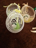 piękne jajo szydełkowe