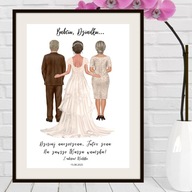 Spersonalizowany prezent podziękowanie dla rodziców świadków od ParyMłodej