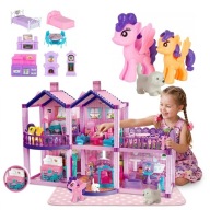 DOMEK DLA LALEK WILLA KUCYKÓW FIGURKI MEBELKI 120 EL XL TARAS PREZENT DUŻY