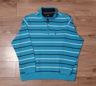 MĘSKA BLUZA W PASKI WALBUSCH ROZPINANA NA ZAMEK STÓJKA KIESZONKA XXL / 56