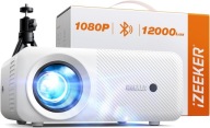 PROJEKTOR DOMOWY iZEEKER 1080P BLUETOOTH 5.2 12000lm + STATYW KINO DOMOWE