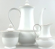 # ELEGANCKI GARNITUR ŚRODKA STOŁU, 3 części -LORENZ HUTSCHENREUTHER,1955