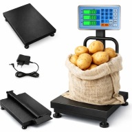 Waga magazynowa sklepowa elektroniczna 300 kg platforma LCD oparcie rolnicz