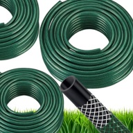 WĄŻ OGRODOWY GUMOWY ZBROJONY 1/2"50m 4 WARSTWOWY ELASTYCZNY WYTRZYMAŁY 12mm