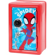 Skarbonka Mini Sejf Biurko Kasetka Pancerna Szyfr Kluczyk SPIDEY SPIDERMAN