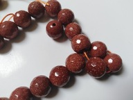 H6- PIASEK PUSTYNI - kula faset - 12mm - 11szt