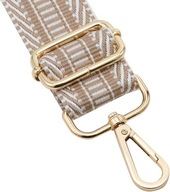 Pasek na Ramię Do Torebki Torby Regulowany Beż Pleciony Aztecki 90-160 cm