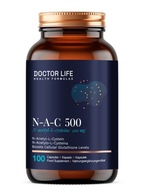 Doctor Life N-A-C 500 L-Cysteine 500mg 100 kapsułek N-acetyl L-cysteina