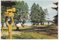Pojezierze Augustowskie pole namiotowe jeziorem Studzienicznym 1984r. 863w