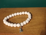 Bransoletka z białego onyksu