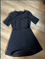 Top shop czarna sukienka 38 z siateczką